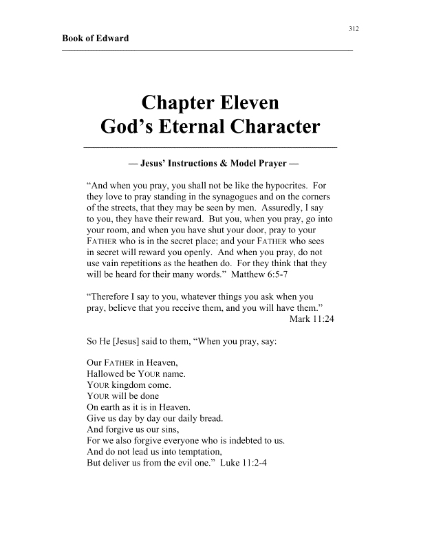 apostle edward's book of edward chapter 11 cover page